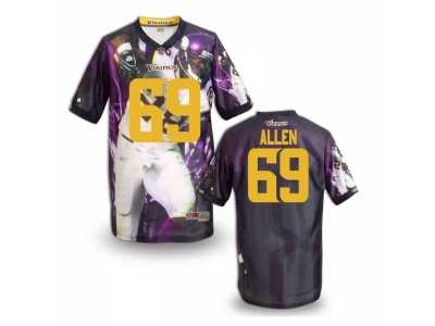 Minnesota Vikings #69 ALLEN Men Stitched NFL Elite Fanatical Version Jersey-3