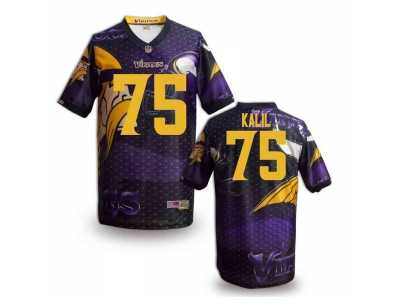 Minnesota Vikings #75 KALIL Men Stitched NFL Elite Fanatical Version Jersey-6