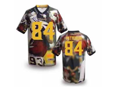 Minnesota Vikings #84 PATTERSON Men Stitched NFL Elite Fanatical Version Jersey-7