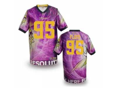Minnesota Vikings #95 FLOYD Men Stitched NFL Elite Fanatical Version Jersey-2