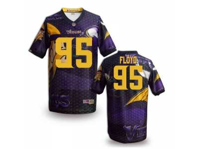 Minnesota Vikings #95 FLOYD Men Stitched NFL Elite Fanatical Version Jersey-6