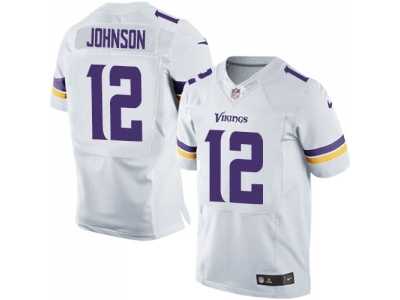 Nike Minnesota Vikings #12 Charles Johnson white Jerseys(Elite)