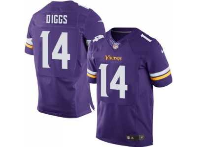 Nike Minnesota Vikings #14 Stefon Diggs Purple Jerseys(Elite)