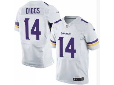 Nike Minnesota Vikings #14 Stefon Diggs white Jerseys(Elite)