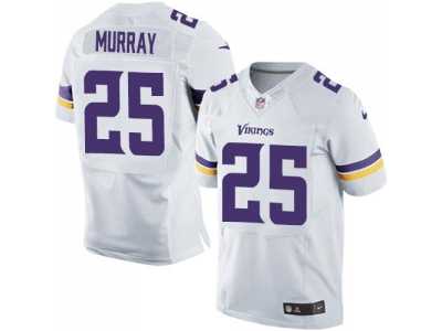 Nike Minnesota Vikings #25 Latavius Murray White Men's Stitched NFL Elite Jersey