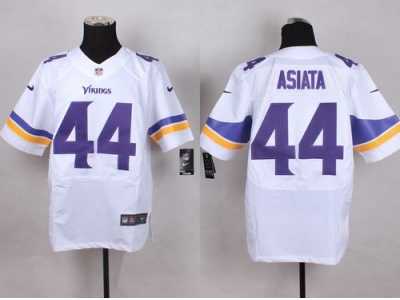 Nike Minnesota Vikings #44 Matt Asiata White Men's Stitched Jerseys(Elite)