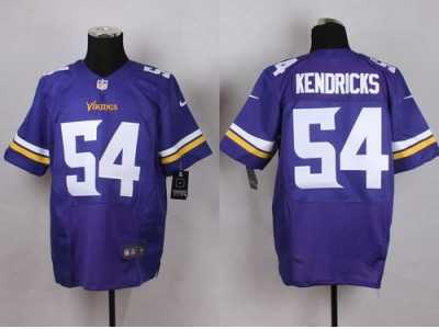 Nike Minnesota Vikings #54 Eric Kendricks Purple Team Color Men's Stitched Jerseys(Elite)
