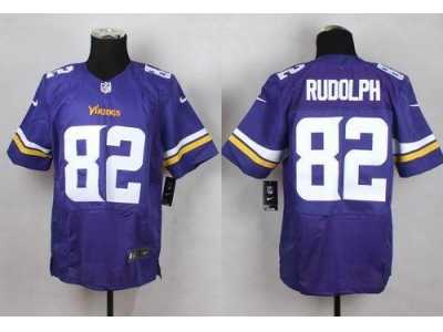Nike Minnesota Vikings #82 Kyle Rudolph Purple Team Color Men's Stitched jerseys(Elite)