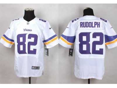 Nike Minnesota Vikings #82 Kyle Rudolph White Team Color Men's Stitched jerseys(Elite)