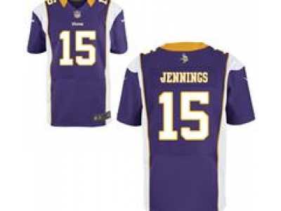 Nike NFL Minnesota Vikings #15 Greg Jennings Purple Jerseys(Elite)