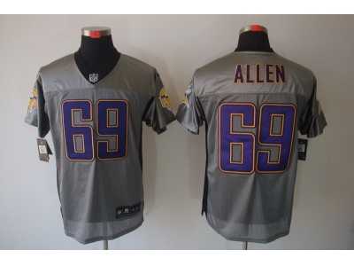 Nike NFL Minnesota Vikings #69 Jared Allen Grey Jerseys(Shadow Elite)