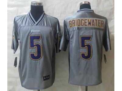 Nike jerseys minnesota vikings #5 bridgewater grey[Elite vapor][bridgewater]