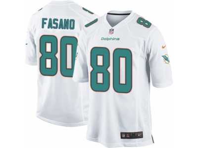 Men's Nike Miami Dolphins #80 Anthony Fasano Game White NFL Jersey