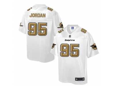 Nike Miami Dolphins #95 Dion Jordan White Men's NFL Pro Line Fashion Game Jersey