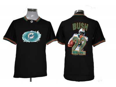 Nike NFL Miami Dolphins #22 Reggie Bush black jerseys[all-star fashion]