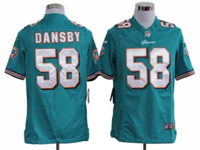 Nike NFL Miami Dolphins #58 Karlos Dansby green Game Jerseys