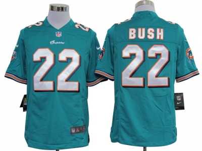 Nike NFL miami dolphins #22 bush green Game Jerseys