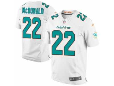 Men's Nike Miami Dolphins #22 T.J. McDonald Elite White NFL Jersey