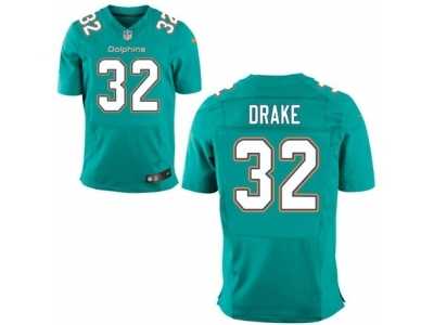 Men's Nike Miami Dolphins #32 Kenyan Drake Elite Green Team Color NFL Jersey