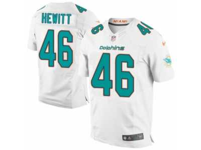 Men\'s Nike Miami Dolphins #46 Neville Hewitt Elite White NFL Jersey