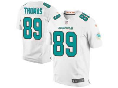 Men's Nike Miami Dolphins #89 Julius Thomas Elite White NFL Jersey