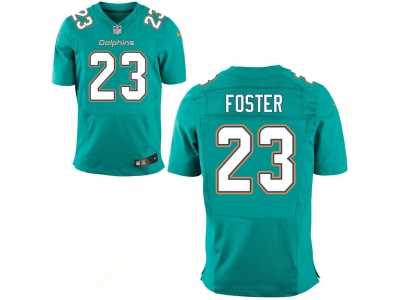 Mne Miami Dolphins #23 Adrian Foster Aqua Green Elite Jersey
