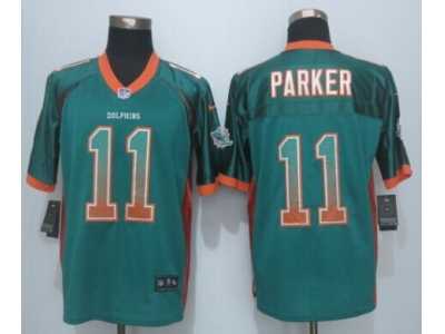 Nike Miami Dolphins #11 DeVante Parker genn jerseys(Drift Fashion Elite)