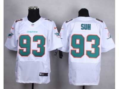 Nike Miami Dolphins #93 Ndamukong Suh white jersey(Elite)