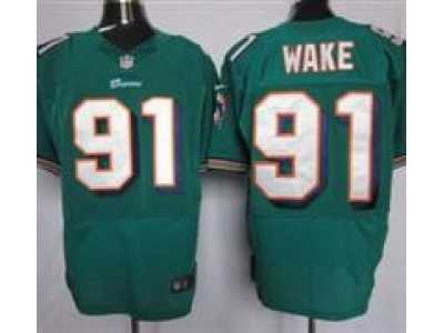Nike NFL Miami Dolphins #91 Cameron Wake Green Elite jerseys