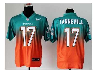 Nike jerseys miami dolphins #17 ryan tannehill green-orange[Elite II drift fashion]