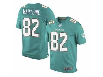 Nike jerseys miami dolphins #82 hartline green[Elite]