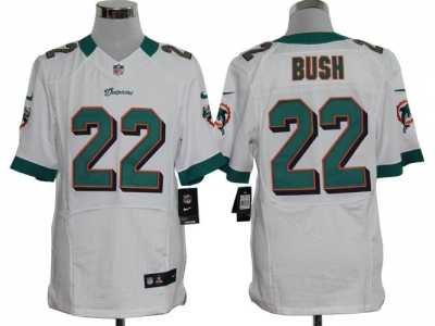 Nike miami dolphins #22 bush white Elite Jerseys