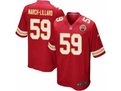 Men's Nike Kansas City Chiefs #59 Justin March-Lillard Game Red Team Color NFL Jersey