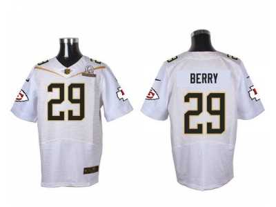 2016 Pro Bowl Nike Kansas City Chief #29 Eric Berry white jerseys(Elite)