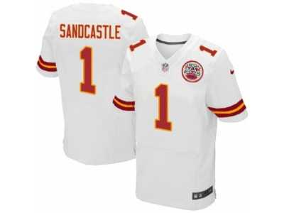 Men's Nike Kansas City Chiefs #1 Leon Sandcastle Elite White NFL Jersey