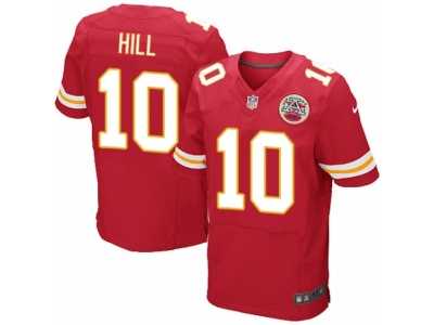 Men's Nike Kansas City Chiefs #10 Tyreek Hill Elite Red Team Color NFL Jersey
