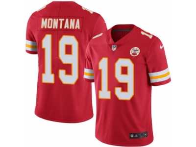 Men's Nike Kansas City Chiefs #19 Joe Montana Elite Red Rush NFL Jersey