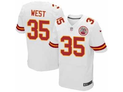 Men's Nike Kansas City Chiefs #35 Charcandrick West Elite White NFL Jersey