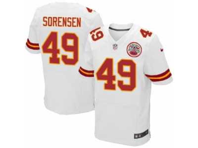 Men's Nike Kansas City Chiefs #49 Daniel Sorensen Elite White NFL Jersey