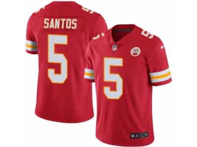Men's Nike Kansas City Chiefs #5 Cairo Santos Elite Red Rush NFL Jersey