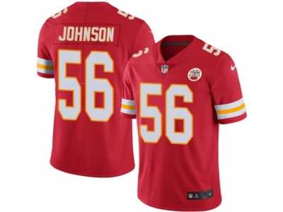 Men's Nike Kansas City Chiefs #56 Derrick Johnson Elite Red Rush NFL Jersey