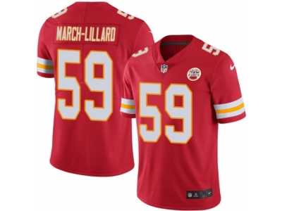 Men's Nike Kansas City Chiefs #59 Justin March-Lillard Elite Red Rush NFL Jersey