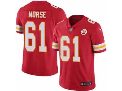 Men's Nike Kansas City Chiefs #61 Mitch Morse Elite Red Rush NFL Jersey