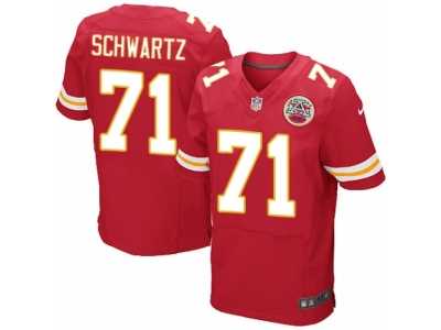 Men's Nike Kansas City Chiefs #71 Mitchell Schwartz Elite Red Team Color NFL Jersey