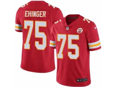 Men's Nike Kansas City Chiefs #75 Parker Ehinger Elite Red Rush NFL Jersey