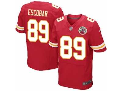 Men's Nike Kansas City Chiefs #89 Gavin Escobar Elite Red Team Color NFL Jersey