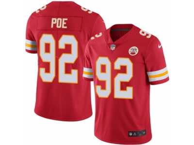 Men's Nike Kansas City Chiefs #92 Dontari Poe Elite Red Rush NFL Jersey