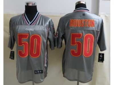 Nike Kansas City Chiefs #50 Houston Grey Jerseys(Vapor Elite)