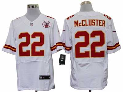 Nike NFL Kansas City Chiefs #22 Dexter McCluster White Jerseys(Elite)
