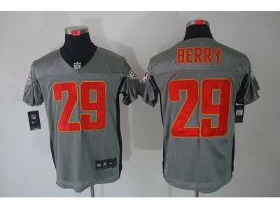 Nike NFL Kansas City Chiefs #29 Eric Berry grey jerseys[Elite shadow]